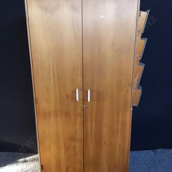 WORKSHOP 2 DOOR CUPBOARD WITH SHELVES 1.8M X 0.9M X 0.5M