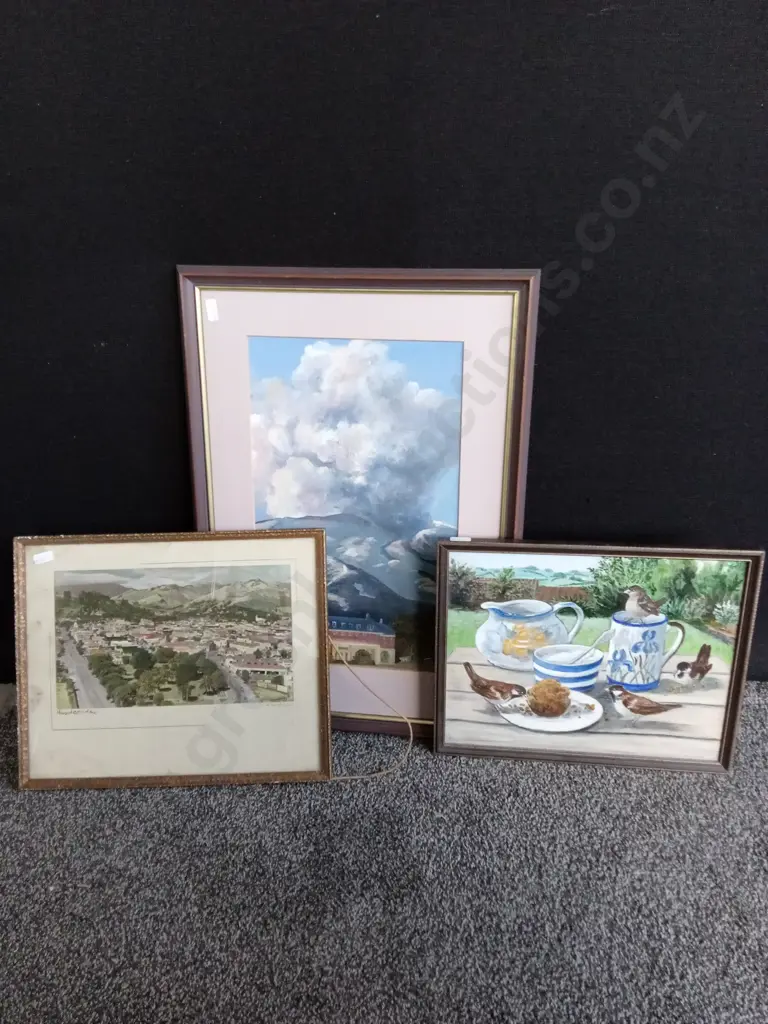 3 FRAMED ARTWORKS Image 1++
