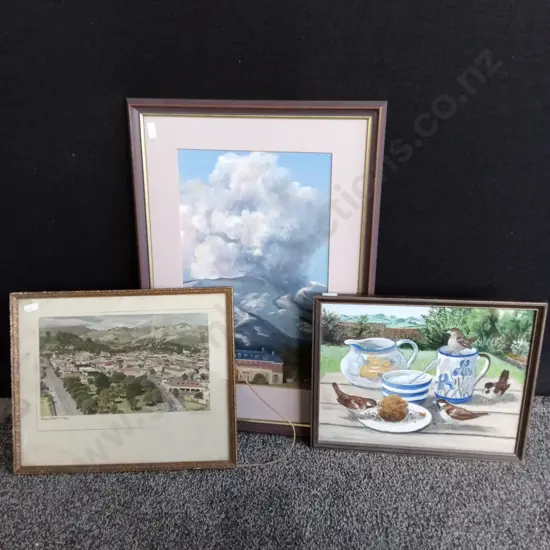 3 FRAMED ARTWORKS