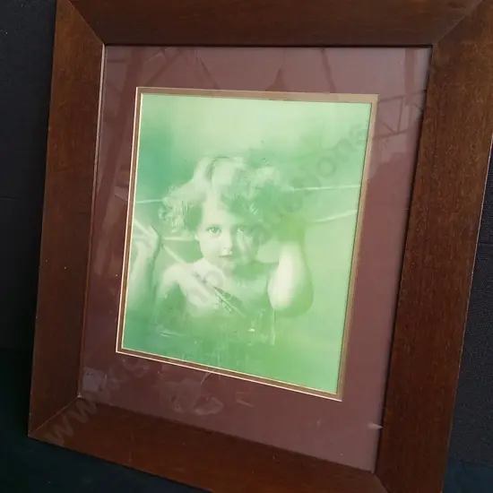 VINTAGE FRAMED PHOTOGRAPH, H 61 CM X W 53.5 CM