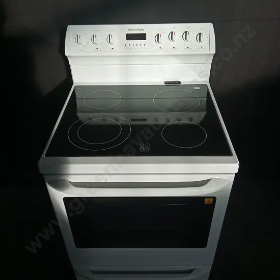 FISHER & PAYKEL OVEN STOVE INCLUDING A RANGE OF BAKING TRAYS, H 104CM X W 61CM X D 66CM
