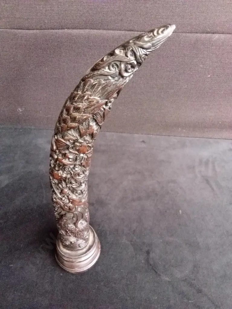 PAIR OF CHINESE STYLE DECORATIVE SCULPTURE H 45CM Image 1++