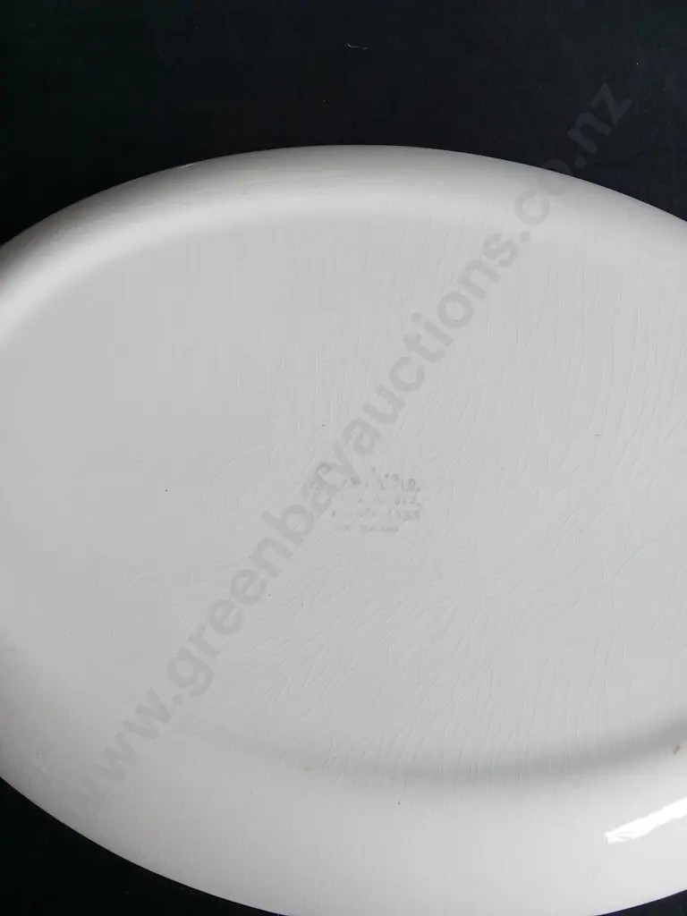 5 PIECES VINTAGE CROWN LYNN MADE IN NEW ZEALAND BOWLS AND PLATE, PLATES W 30.5 CM Image 1++