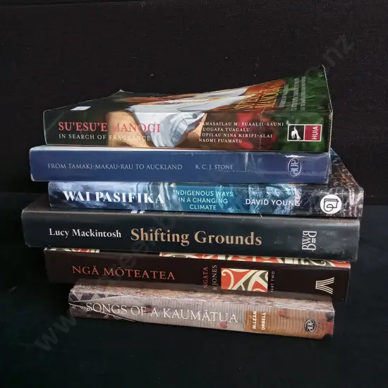 6 BOOKS ON MĀORI, PACIFIC AND NZ HISTORY