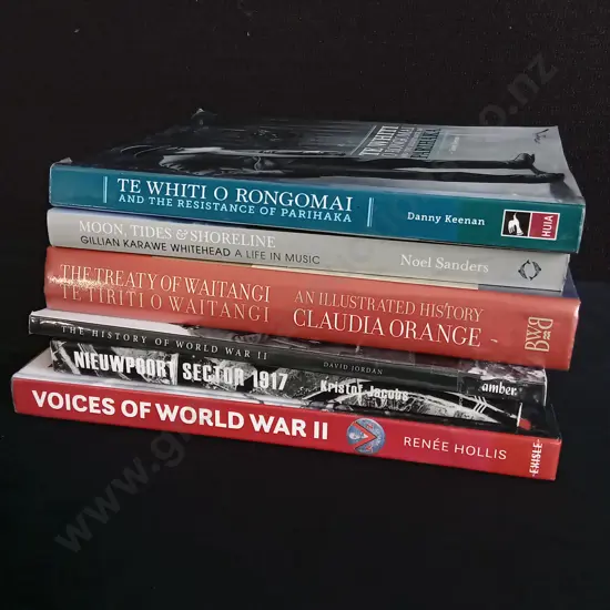 6 BOOKS ON NZ HISTORY