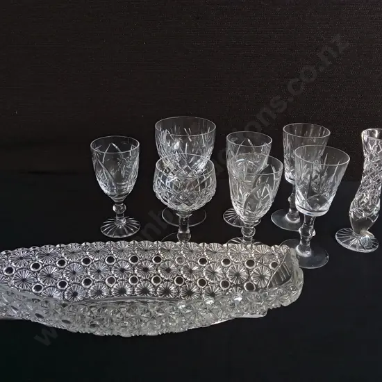 MIX OF GLASSWARE, TALLEST H 12.5 CM
