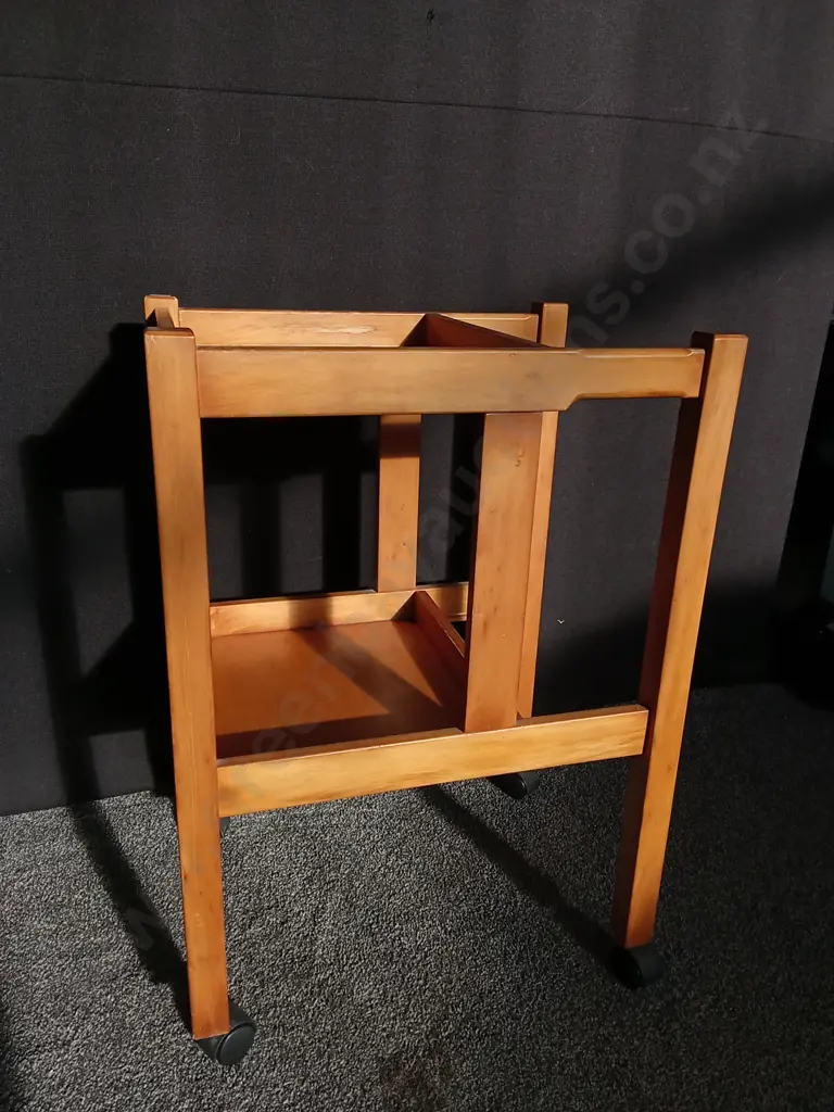 WOODEN REHAB ASSISTIVE MOBILITY TROLLEY, H 81.5 CM X W 57 CM X D 44 CM Image 1++