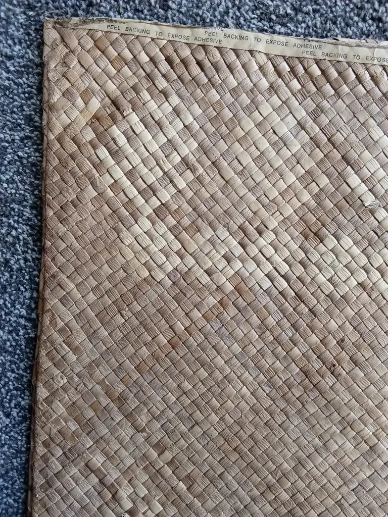 LARGE TRADITIONAL TONGAN HAND WOVEN CEREMONIAL FALA (FLOOR MAT) LIKELY MADE FROM PANDANUS LEAVES Image 1++