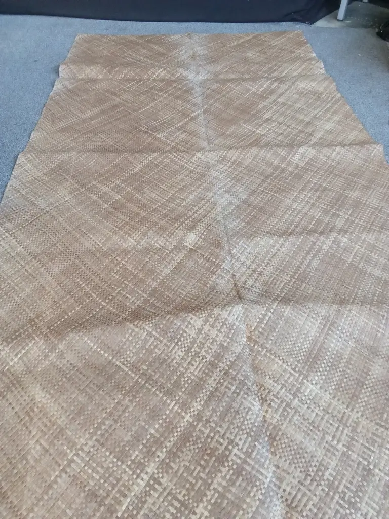 LARGE TRADITIONAL TONGAN HAND WOVEN CEREMONIAL FALA (FLOOR MAT) LIKELY MADE FROM PANDANUS LEAVES Image 1++