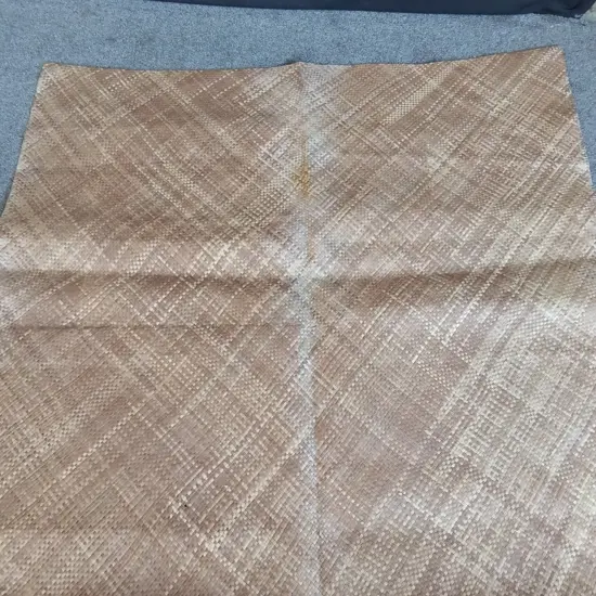 LARGE TRADITIONAL TONGAN HAND WOVEN CEREMONIAL FALA (FLOOR MAT) LIKELY MADE FROM PANDANUS LEAVES