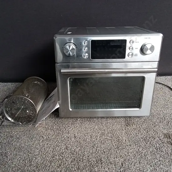 ANKO AIR FRYER AND OVEN AO2502 (WORKING) INCLUDING TRAYS AND BASKETS, H 38CM X W 41CM X D 37CM