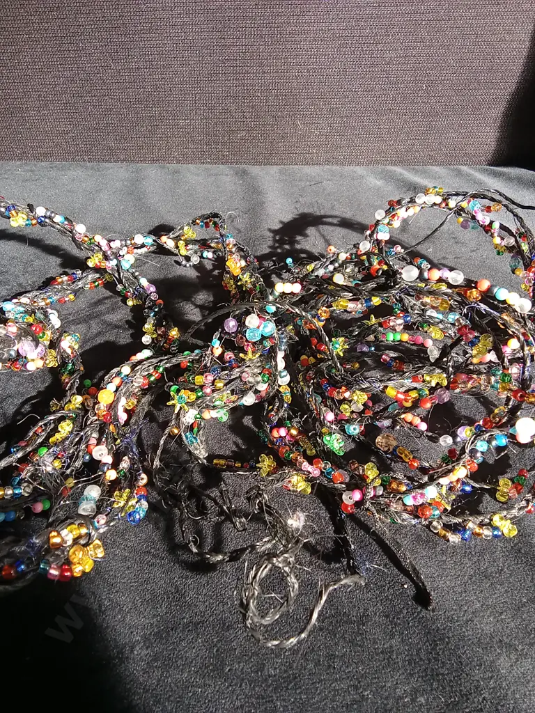 TRADITIONAL TONGAN CEREMONIAL KAFA MADE WITH CORD AND BEADS Image 1++