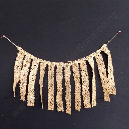 TRADITIONAL TONGAN KIEKIE FINELY WOVEN CEREMONIAL GARMENT