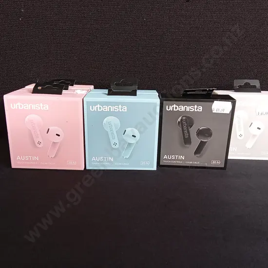 COLLECTION OF 7 URBANISTA AUSTIN EARPHONES