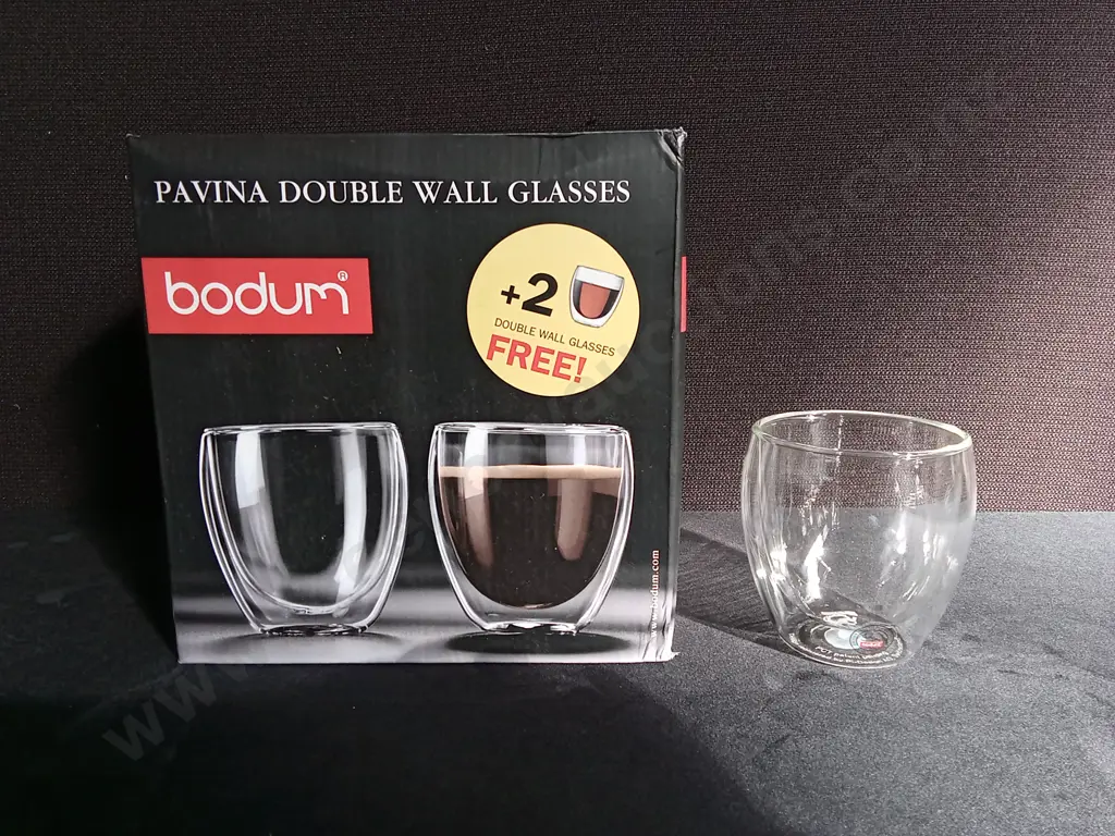 BRAND NEW PAVINA DOUBLE WALL GLASSES X 6 Image 1++