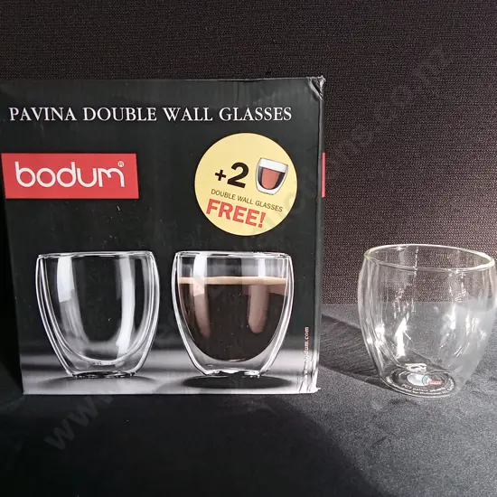 BRAND NEW PAVINA DOUBLE WALL GLASSES X 6