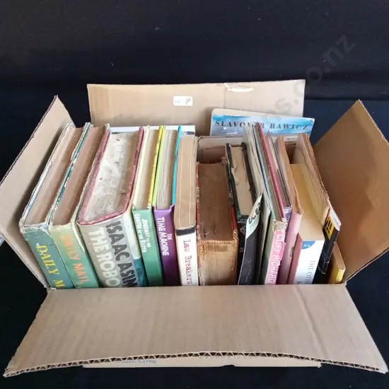 SMALL BOX OF ASSORTED BOOKS