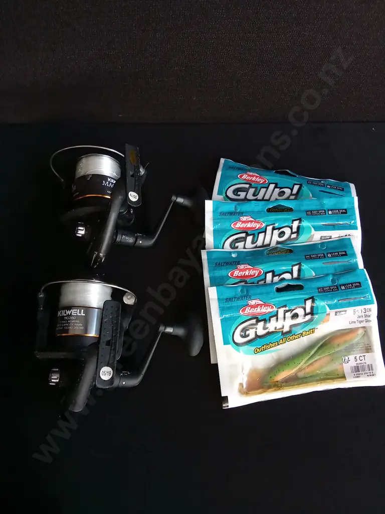 6 FISHING ITEMS, BAIT AND FISHING REELS Image 1++