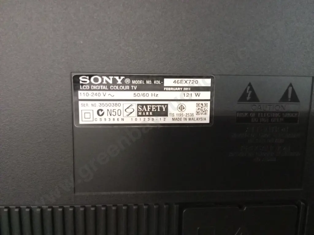 SONY 46 INCH LCD BRAVIA TV WITH REMOTE - TESTED WORKING MODEL 46 EX720 Image 1++