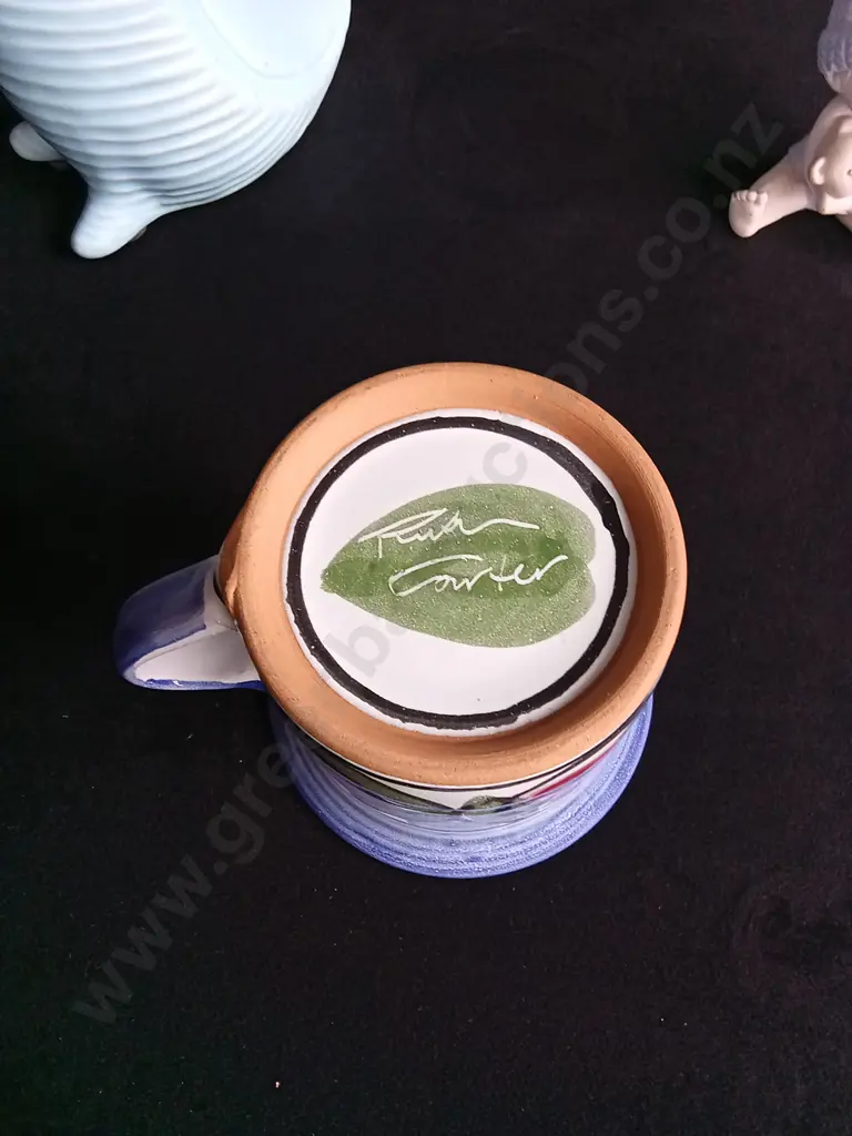 VINTAGE CERAMIC MUG, MORENA PORCELAIN BABY FIGURINE, AND CERAMIC SCULPTURE, TALLEST H 27 CM Image 1++
