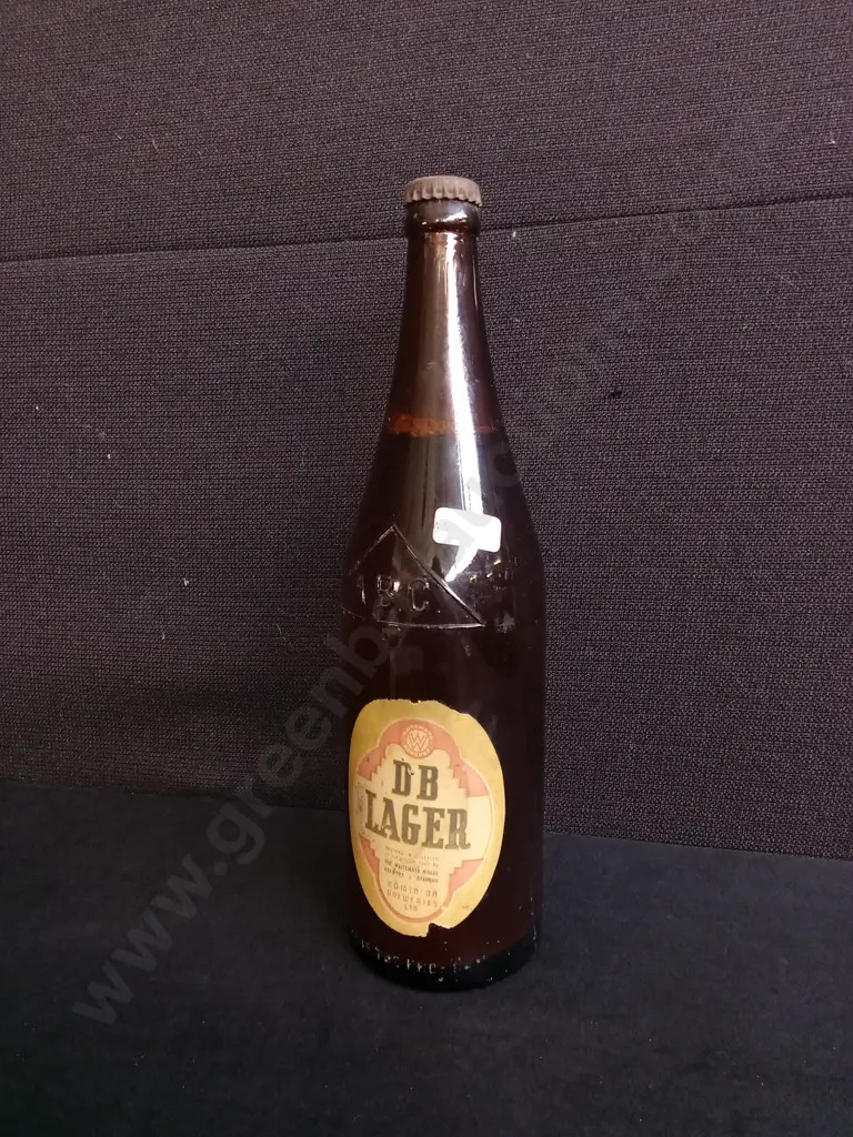 VINTAGE DB LAGER BEER BOTTLE, FULL, H 30 CM Image 1++