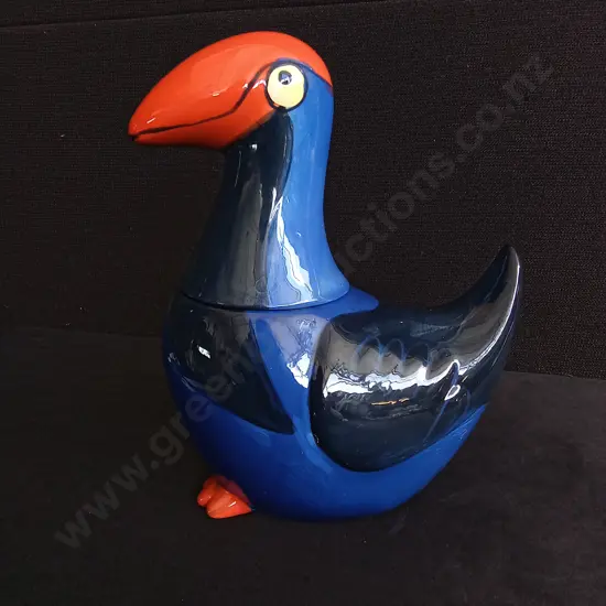 CERAMIC PUKEKO COOKIE JAR, H 26 CM
