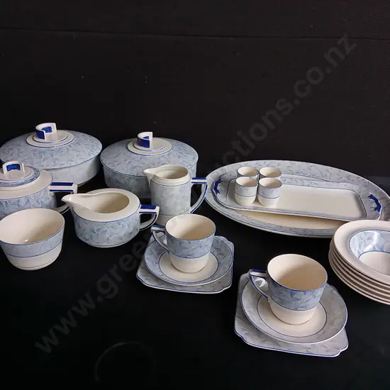 24 PIECE ROYAL DOULTON "ENVOY" ART DECO SET