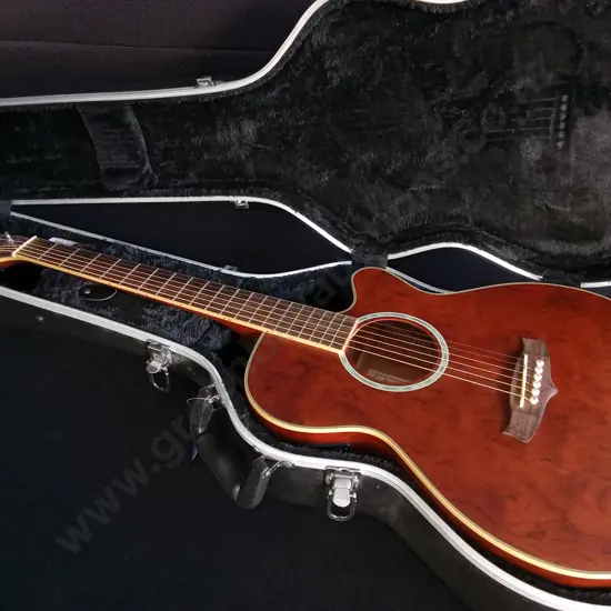 TANGLEWOOD EVOLUTION EXOTIC TSF CE XB ACOUSTIC-ELECTRIC GUITAR, AND CNB HARDSHELL CASE