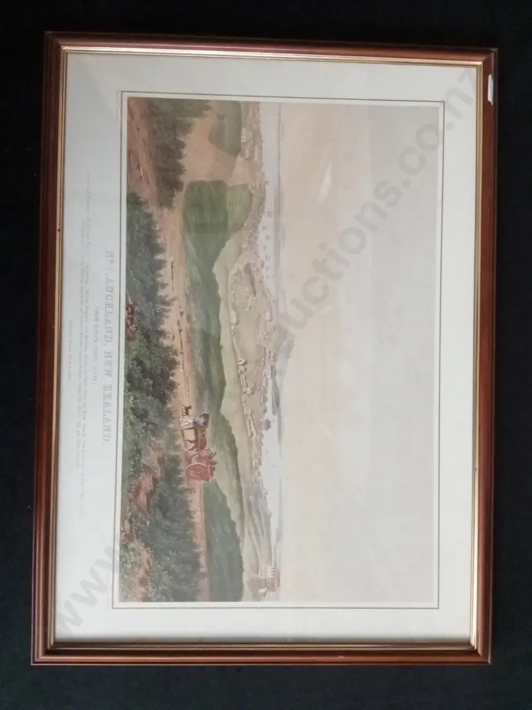 4X VINTAGE HISTORICAL PRINTS OF AUCKLAND AREAS, DRAWN BY P.J.HOGAN 1852. Image 1++
