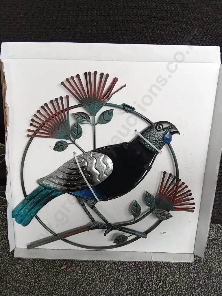 4 METAL WALL DECORATIVE PIECES, TALLEST BOAT IS 65CM Image 1++