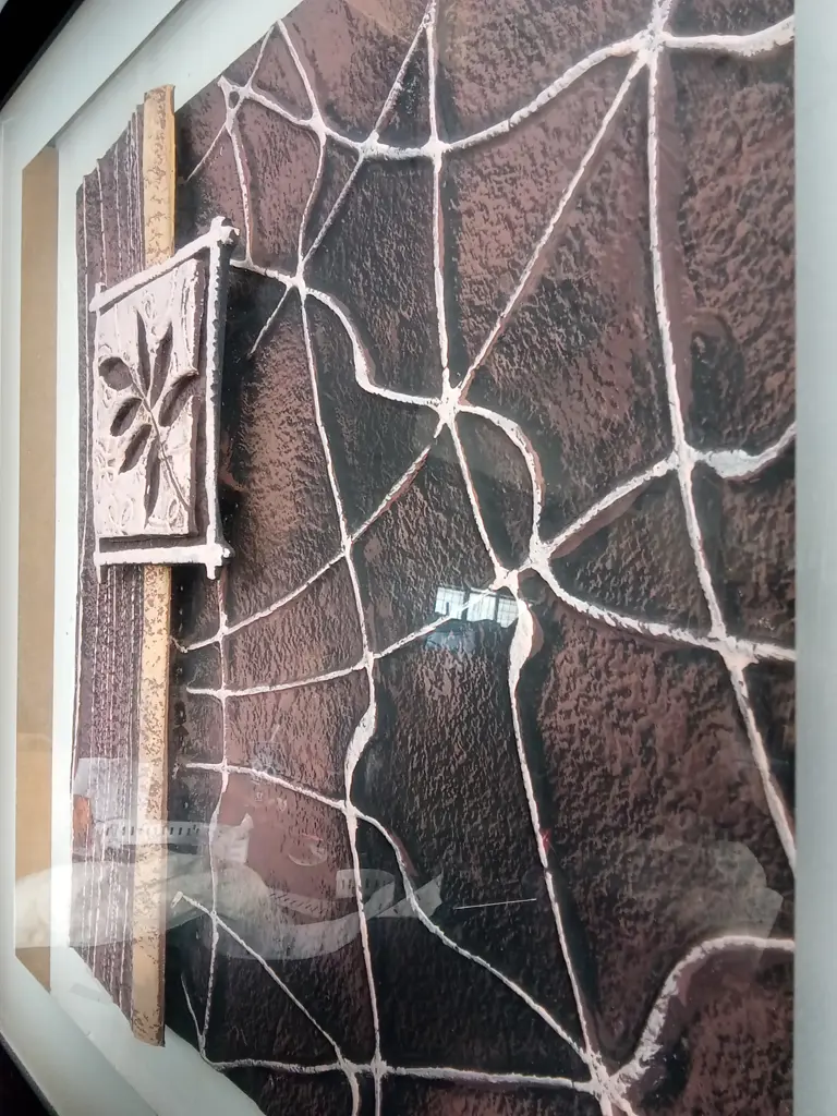 FRAMED 3D TEXTURED ABSTRACT ART PIECE Image 1++