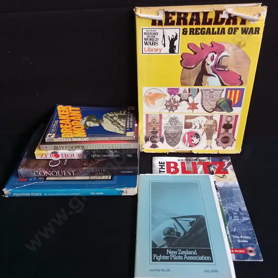 COLLECTION OF 8 WAR AND HISTORY BOOKS