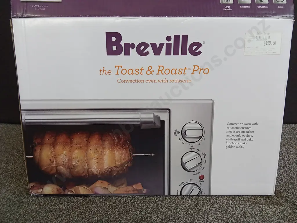 BRAND NEW BREVILLE TOAST & ROAST PRO, CONVENTIONAL OVEN WITH ROTISSERIE Image 1++