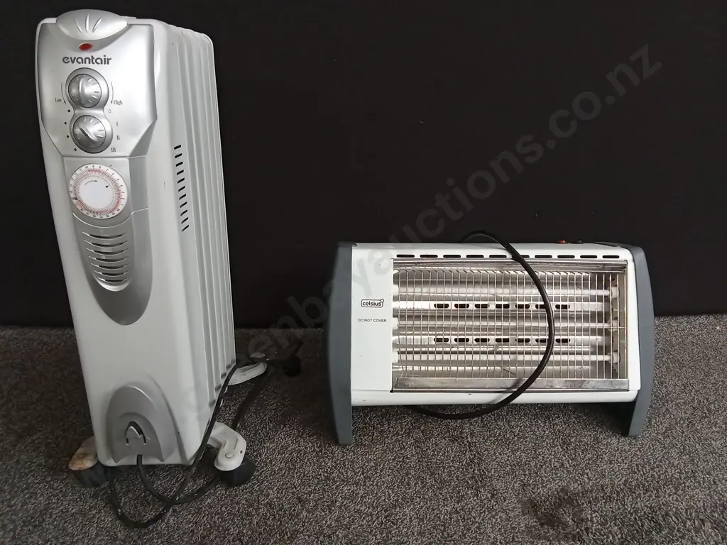 CELCIUS HEATER RH0028, LENGTH 56CM, AND EVANTAIR HEATER TWNDB1EII-6T Image 1++