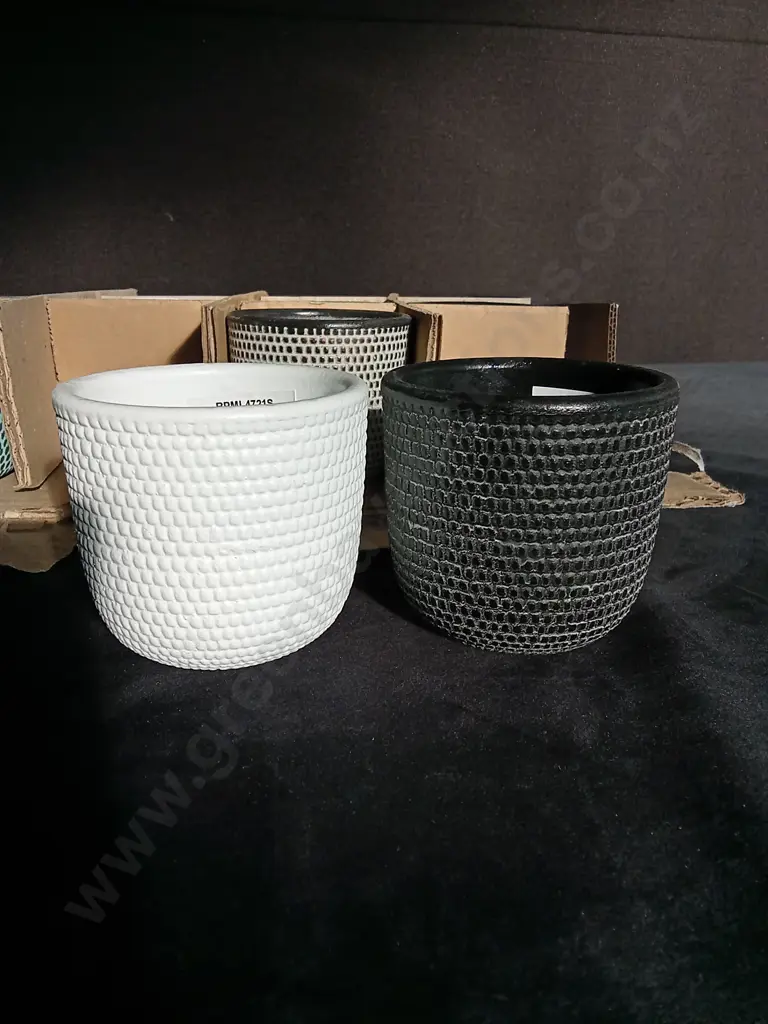 12 MINI PLANT POTS H 6.5CM Image 1++