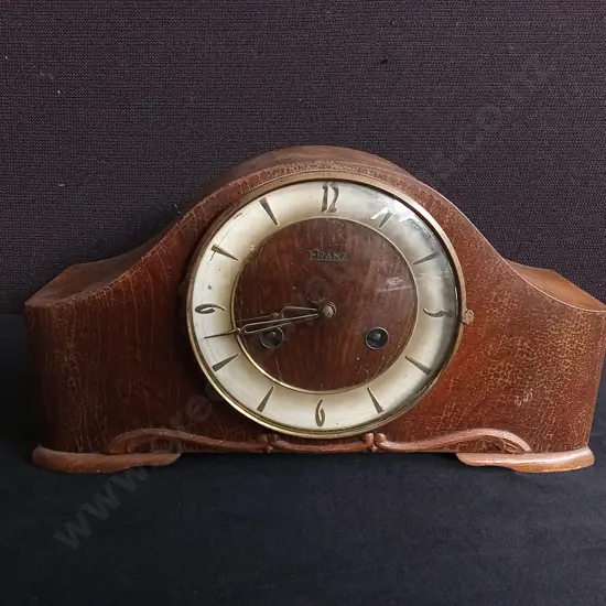 VINTAGE FRANZ MANTEL CLOCK, W 32 CM