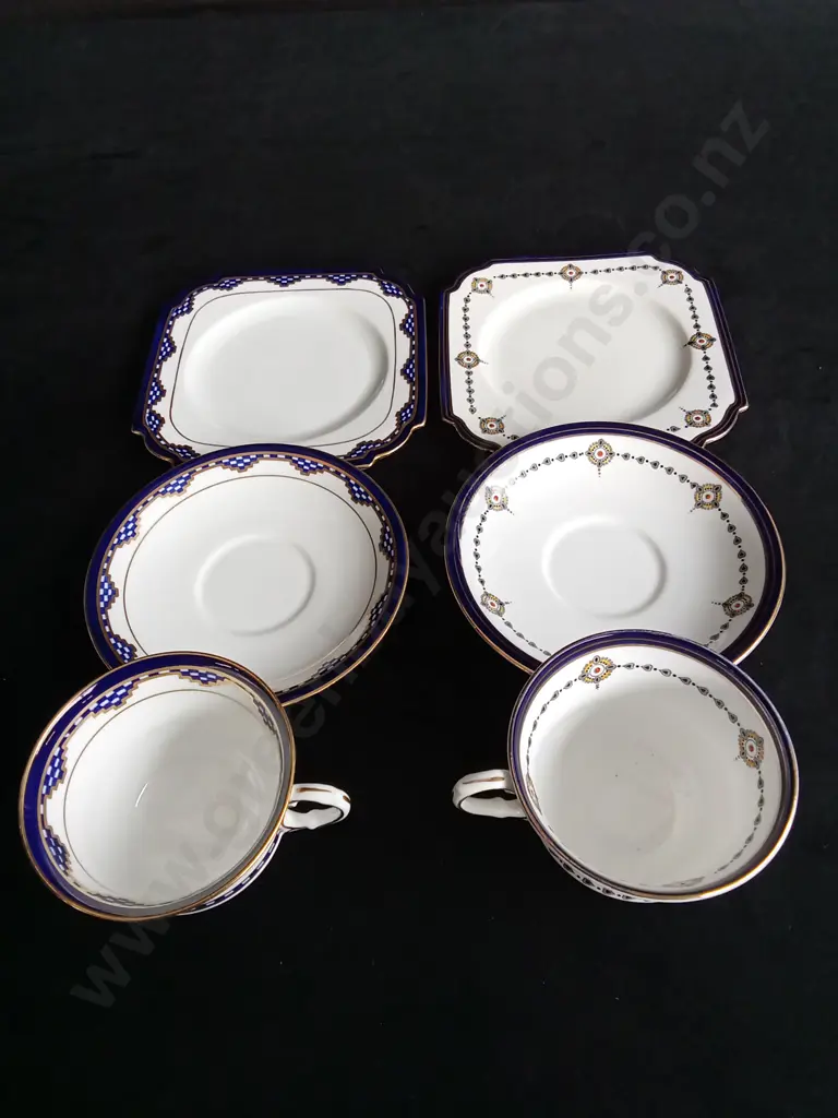 2 VINTAGE AYNSLEY TEA TRIOS Image 1++