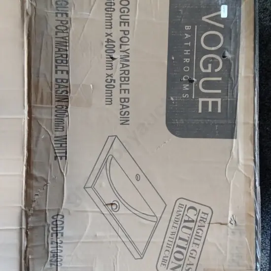 VOGUE BATHROOMS, POLYMARBLE BASIN