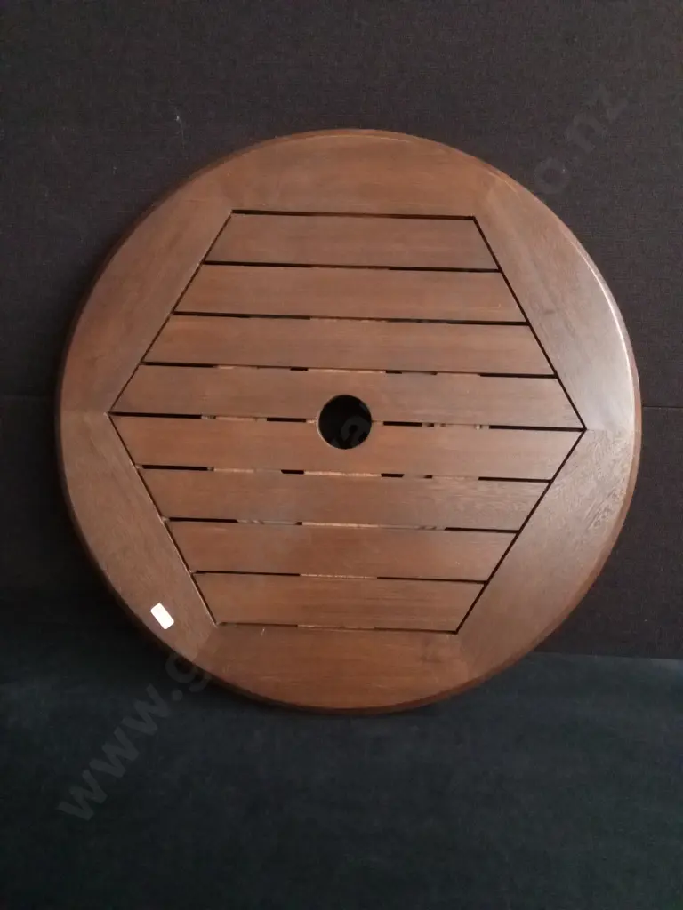 LAZY SUSAN PIECE WITH UMBRELLA HOLE 5.5CM WIDE Image 1++