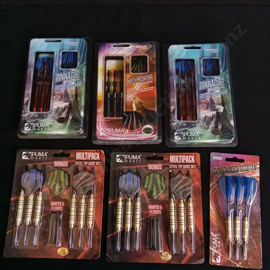 6 BRAND NEW PACKS OF DARTS