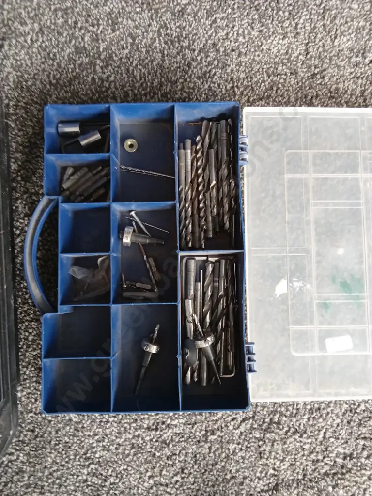 DEWALT DRILL WITH TWO BATTERIES, CHARGER, AND DRILL BITS (WORKING) Image 1++