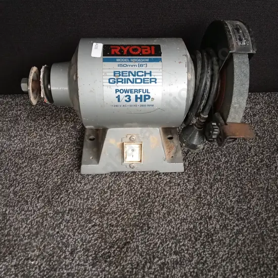 RYOBI BENCH GRINDER HBG634W
