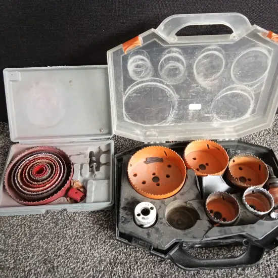 TWO HOLE SAW SETS