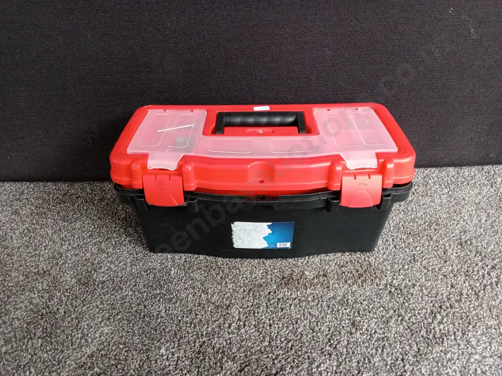 TOOL BOX WITH MIX OF HARDWARE INCLUDED, L 40CM X W 19CM X H 18CM Image 1++