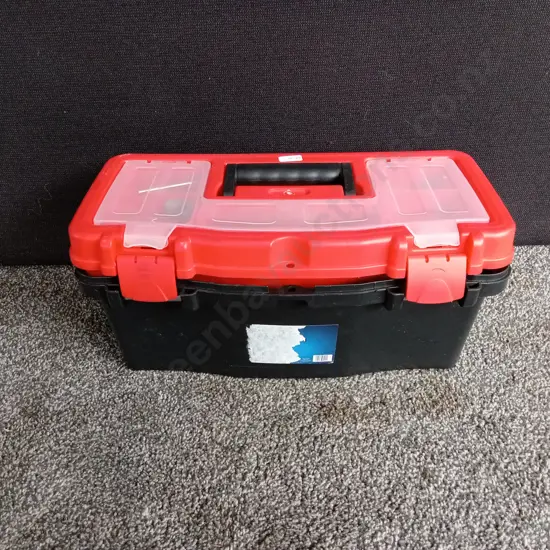 TOOL BOX WITH MIX OF HARDWARE INCLUDED, L 40CM X W 19CM X H 18CM
