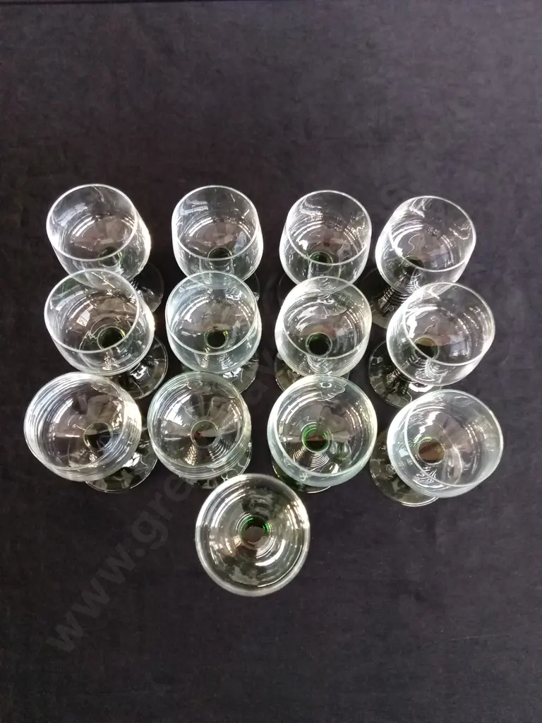 13 VINTAGE ROMER WINE GLASSES H10.5CM Image 1++