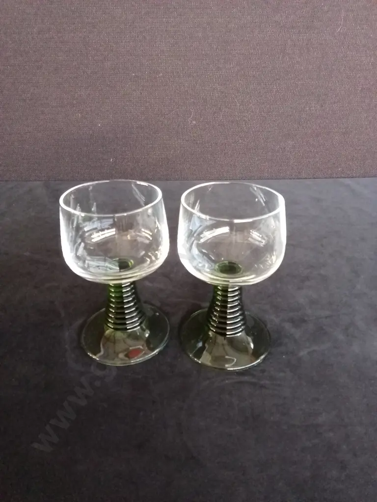 13 VINTAGE ROMER WINE GLASSES H10.5CM Image 1++