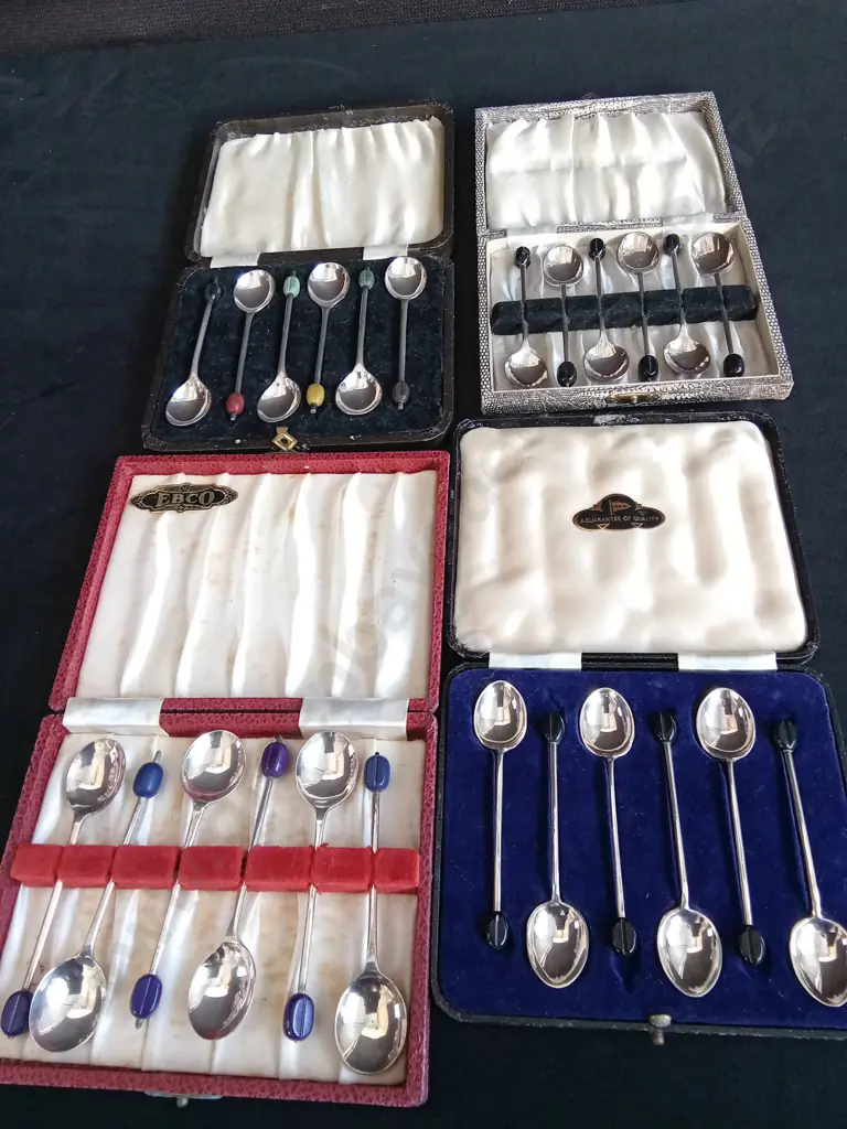 4 CASES OF VINTAGE COFFEE BEAN SPOONS Image 1++