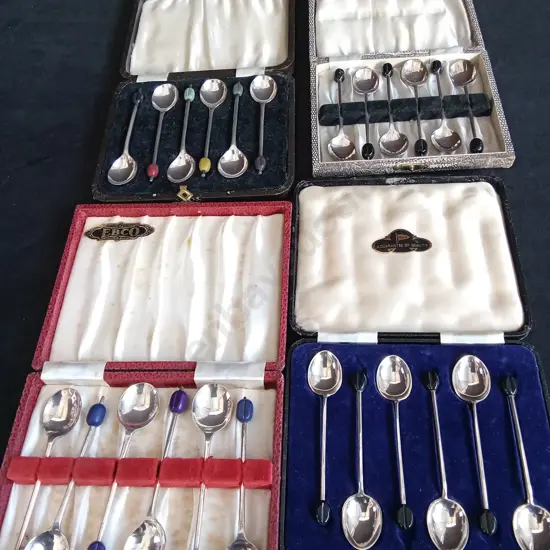 4 CASES OF VINTAGE COFFEE BEAN SPOONS