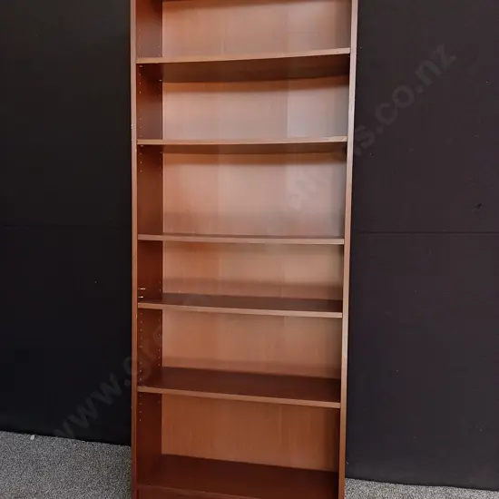 WOODEN BOOKSHELF, H 2.02 M X W 80 CM, D 28 CM